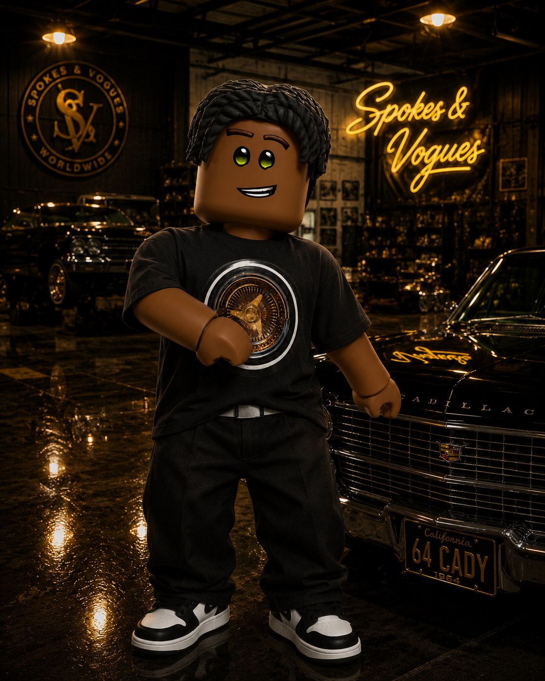 Spokes & Vogues Gold Wire Wheel Tee