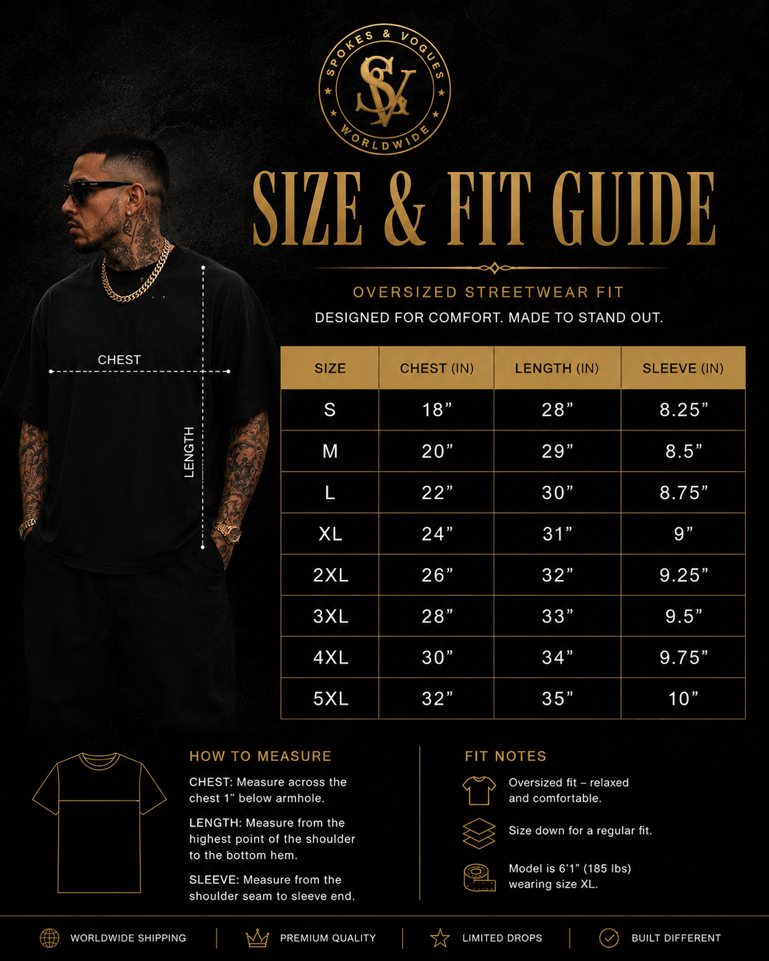 Spokes & Vogues Gold Wire Wheel Tee