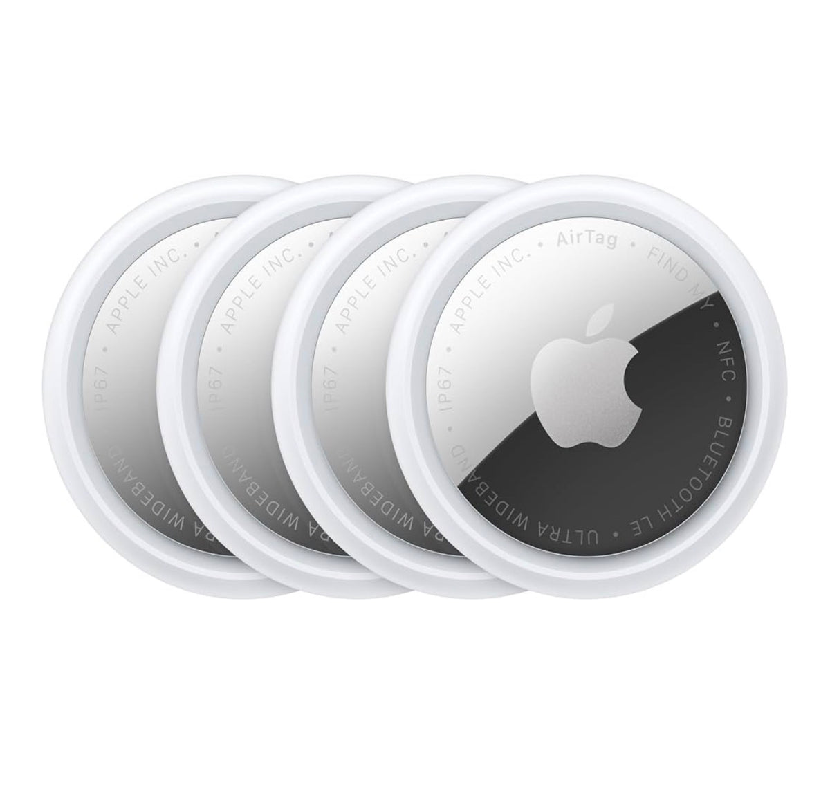 Apple AirTag 2nd Gen 4-Pack Bundle + 4 Heavy-Duty Waterproof Magnetic Car Mounts