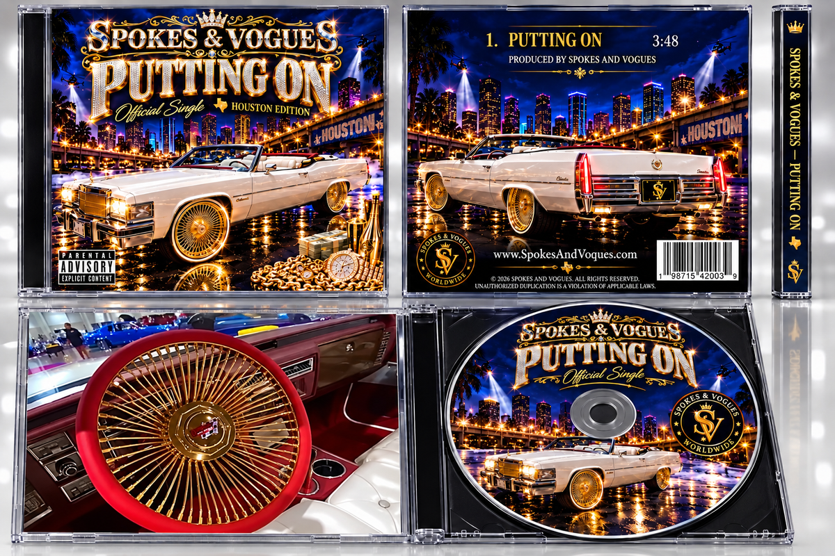 Spokes & Vogues Putting On physical CD front back spine and interior artwork