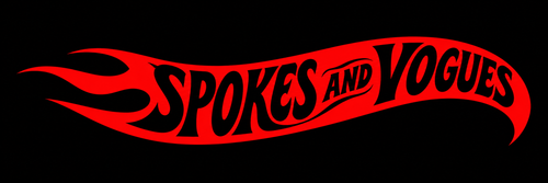 Spokes and Vogues red flame logo