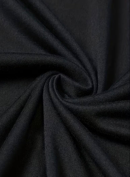 Black T-shirt fabric detail